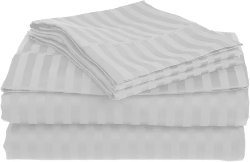 Miniatura 14 de Top Split Queen Sheets-Black Stripe-800 TC sábanas de cama 100% algodón egipcio, parte superior Split Head Queen Sábanas Sets para camas ajustables
