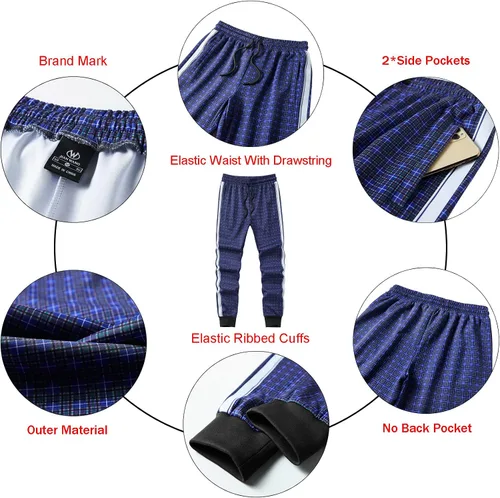Miniatura 6 de W JIANWANG Conjunto deportivo a cuadros para hombre, conjunto de chándal deportivo para hombre, ropa deportiva