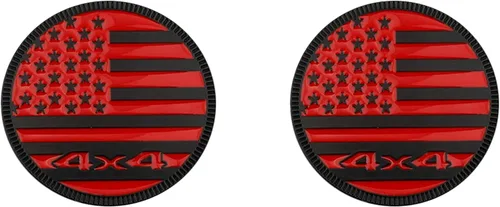Miniatura 8 de Insignia Squatch estilo bandera de EE. UU., emblema de letras 4×4 de metal para auto, compatible con Jeep Wrangler Cherokee y varios autos