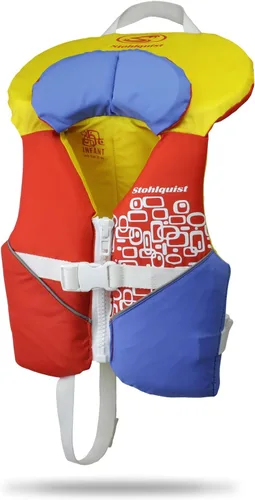 Miniatura 11 de Stohlquist Infant Life Jacket, US Coast Guard Approved, Type II Life Vest (20-30 lbs) for Babies and Toddlers, Support Collar with Grab Handle, PFD