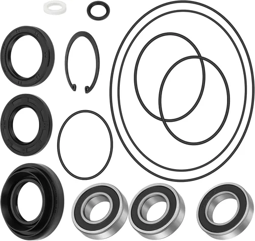 JAVIK Kit de sellos de rodamientos de eje trasero izquierdo y tambor de freno para Honda Rancher 350 400 Foreman 400 450 500 Rubicon 500, OEM#