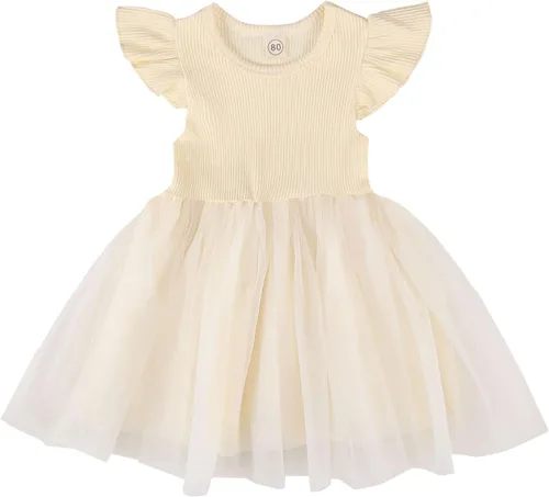 Vestido tutú para niñas pequeñas, vestido de tul de manga larga para otoño, invierno, vacaciones, cumpleaños, fiesta, 1-5 años