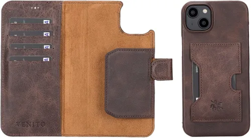 Miniatura 174 de Venito Florence - Funda de piel compatible con Samsung Galaxy S9, extra segura con bloqueo RFID, cartera desmontable para teléfono (gris decolorado)