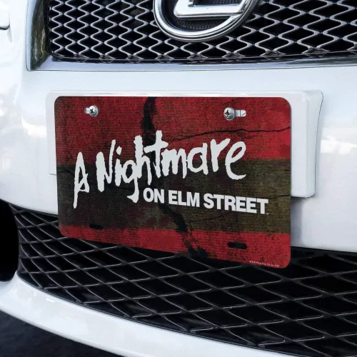 Miniatura 2 de GRAPHICS & MORE Placa de matrícula de metal con logotipo de A Nightmare on Elm Street