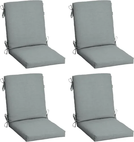 Miniatura 53 de ARDEN - Cojín para silla de comedor exterior de 20 x 20 pulgadas, resistente al agua y a la decoloración, textura verde azul pavo real