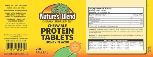 Miniatura 2 de Tabletas de proteína Natures Blend con sabor a miel (200 tabletas)