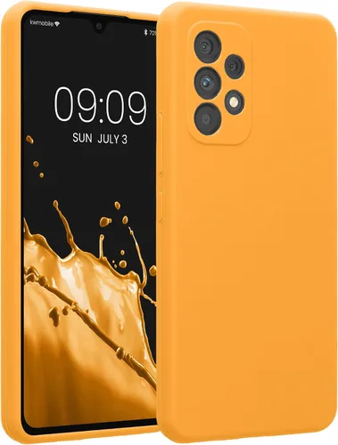 Miniatura 97 de kwmobile Funda compatible con Samsung Galaxy A13 4G - Funda delgada de silicona TPU - Acabado suave al tacto - Amarillo radiante