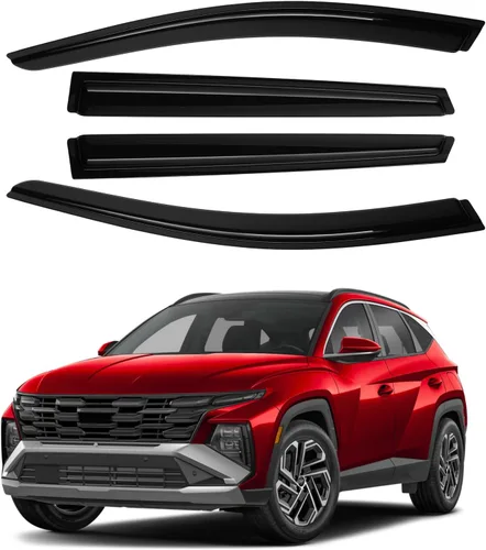 Miniatura 23 de Canvcle RAV4 Rain Guards - Window Visors for Toyota RAV4 2006-2012, Outside-Mount Tape-On Side Window Wind Deflectors for RAV4 Accessories, Vent