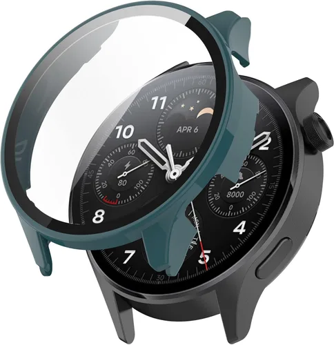 Miniatura 7 de [Paquete de 6] Senter Funda para xiaomi Watch S1 Pro Funda protectora de vidrio templado, PC duro de 360 °, antiarañazos, antipolvo, HD, funda 6