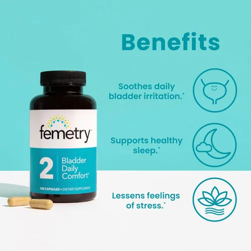 Paquete Femetry — Kit de apoyo urinario y de la vejiga: limpieza urinaria y equilibrio de la flora, comodidad diaria de la vejiga y control del
