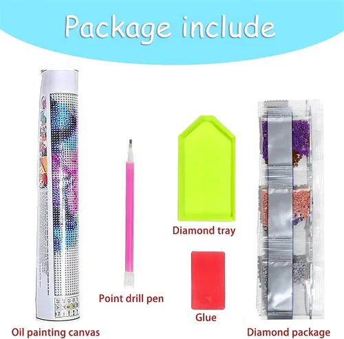 Miniatura 4 de Pintura de diamante 5D Kits de arte de diamantes para adultos principiantes pintura por número para adultos, lienzo camello, kit de pintura de Broca