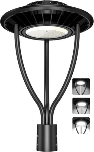 Miniatura 11 de Luz LED para poste superior, certificación ETL, 80 W, 64 W, 48 W, ajustable, 3 CCT, luces de poste para exteriores ajustables con fotocélula IP65