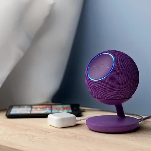 Miniatura 5 de Soporte con puertos de carga USB-C para Echo Dot Max, completamente nuevo, Made for Amazon