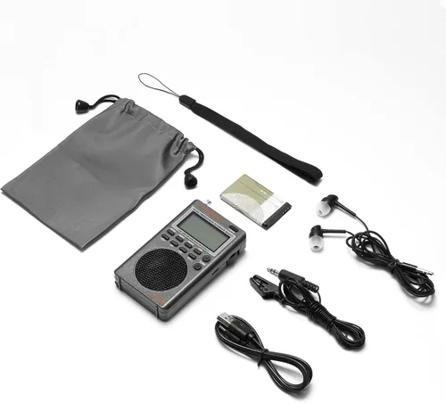 Miniatura 9 de Raddy RF760 Receptor de radio portátil SSB de onda corta con alerta NOAA, banda completa AM/FM/SW/CB/VHF/UHF/WX/AIR, funciona con pilas, radio