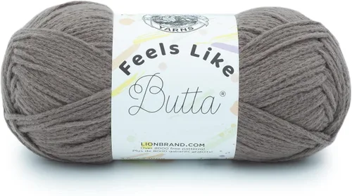 Miniatura 22 de Lion Brand Yarn - Hilo Feels Like Butta, hilo aterciopelado suave para tejer y hacer ganchillo, paquete de 1, Negro