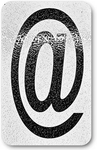 Miniatura 90 de Despegar y pegar individuales, números y letras de aluminio reflectantes, se adhiere al hormigón, madera, metal, azulejos, ladrillo, vidrio
