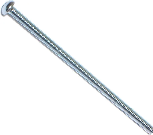 Hard-to-Find Fastener 014973315559 Tornillos de máquina redondos ranurados, 8-32 x 3-1/2, pieza-15, zinc