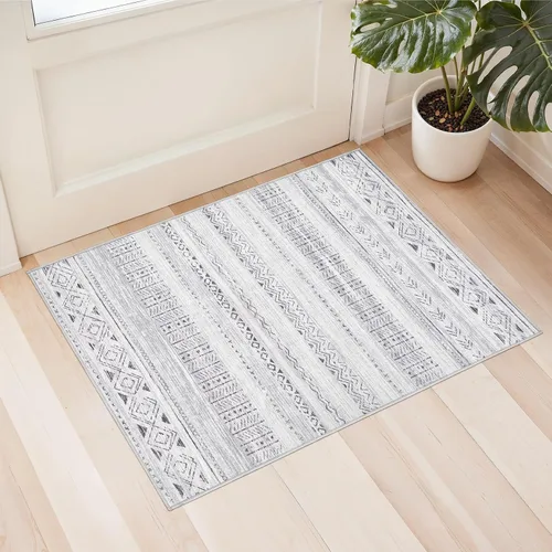 Miniatura 36 de Alfombra grande para sala de estar de 5 x 7: Alfombras marroquíes bohemias, suaves, lavables a máquina, para dormitorio, debajo de la mesa