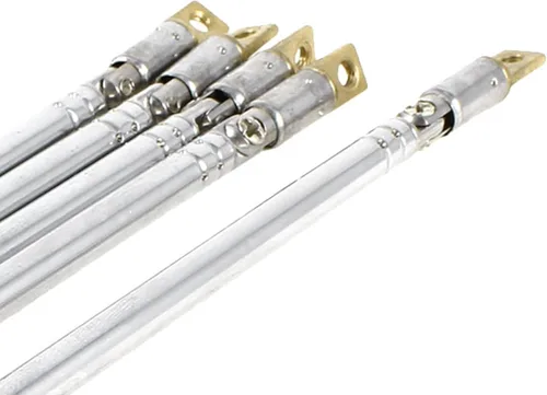 Miniatura 4 de uxcell Antena telescópica universal telescópica, 180 grados, 4.3 in-12.6 in de longitud, 5 secciones receptor de control aéreo para equipo de radio