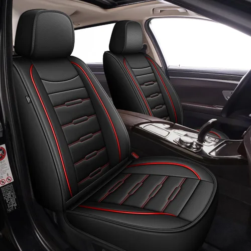 Miniatura 20 de AOMSAZTO 2 fundas de asiento delantero de automóvil, ajuste personalizado para Honda Accord 2003-2017, protector de asiento de coche de piel