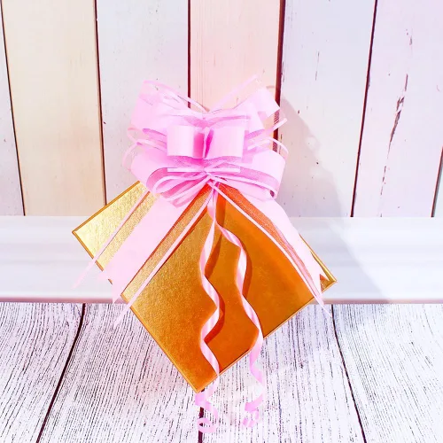 Miniatura 8 de WEWILUCK Lazos Rosados de Envolver para Regalos - 15 Piezas de 6 Pulgadas, Lazos de Regalo para Cestas de Regalo, Envoltorio de Papel Floral, Ideal