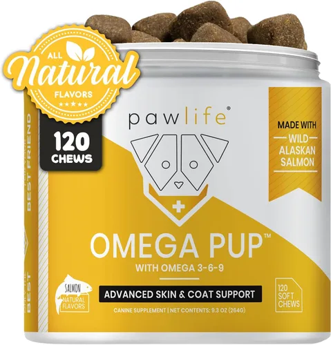 Miniatura 8 de Suplementos de aceite de pescado para perros, 60 vitaminas Omega 3 de aceite de pescado para perros, alivio de la picazón formulado por veterinarios