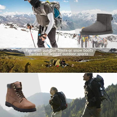 Miniatura 6 de Calcetines de senderismo de cobre, unisex, con suela acolchada, soporte de arco, atlético, para correr, calcetines de compresión