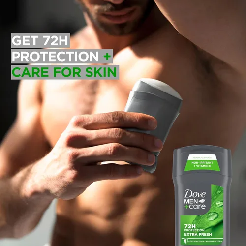 Miniatura 6 de Dove Men+Care - Desodorante antitranspirante en barra para hombres, 4 unidades, extra fresco, con protección contra el sudor y el olor de 72 horas