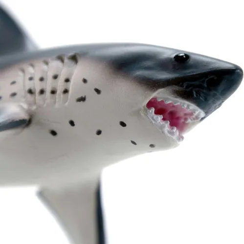 Miniatura 4 de Safari Ltd. Figura de tiburón salmón – Pintada a mano, realista modelo de 5.5 pulgadas – Divertido juguete educativo del océano para niños, niñas