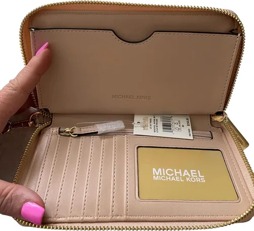 Miniatura 3 de Michael Kors Jet Set - Funda grande de viaje para teléfono, Natural Multi, Cartera de pulsera