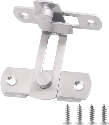 Miniatura 7 de Tunish - Cerradura grande para puerta corrediza de granero, pestillo de puerta delantera de seguridad para gabinete de vino, baño, garaje, jardín