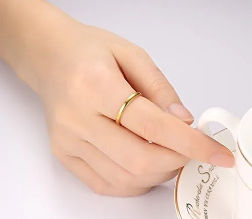 Miniatura 2 de Joyeros Jude Anillo apilable de carburo de tungsteno de 2 mm, liso, para banda de boda
