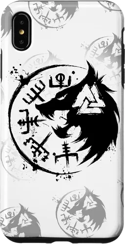 Miniatura 11 de iPhone 14 Plus Fenrir Wolf Fenris-Wolf - Viking Vegvisir Valknut Case