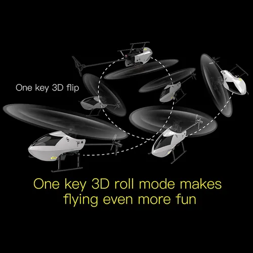Miniatura 4 de GoolRC Helicóptero RC C129 V2, helicóptero de control remoto de 4 canales con giroscopio de 6 ejes, avión RC de 2.4 GHz con giros 3D, retención