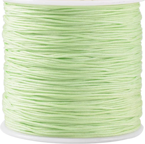 Miniatura 36 de KONMAY 1 rollo de cuerda de nailon para hacer pulseras de 150 yardas, trenzado de nailon Shamballa Macramé/cordón de cuentas de 0.4mm, cordón
