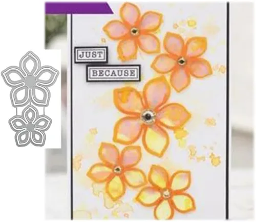 Miniatura 2 de Troqueles para álbumes de recortes, troqueles de corte de metal con marco rectangular para hacer tarjetas, plantilla de perforación de manualidades