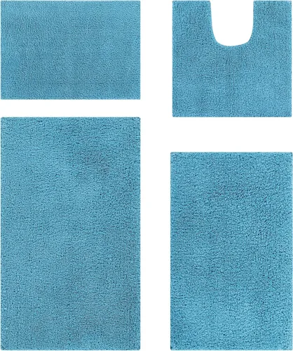 Miniatura 80 de Better Trends Micro Collection - Tapetes de baño, alfombra suave, alfombra de felpa absorbente, alfombra de baño 100% poliéster para suelo de baño