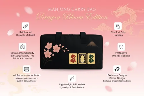 Miniatura 4 de American Mahjong Set completo, juego completo con 166 azulejos Mahjong, bastidores Mahjong con empujadores, instrucciones, dados, fichas, indicador