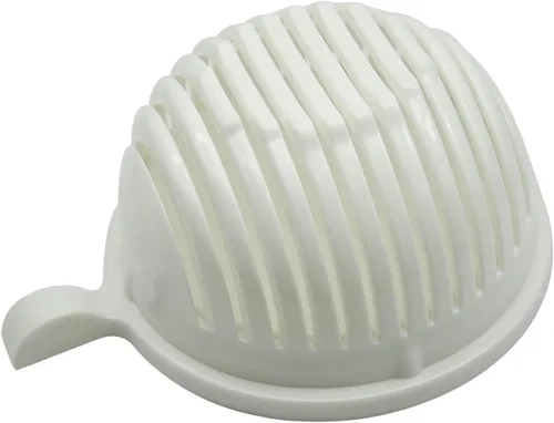 Cortador de ensaladas rápido, cortador de ensalada, dados rápidamente frutas y verduras, comidas saludables sin BPA y ensaladas en minutos, Blanco