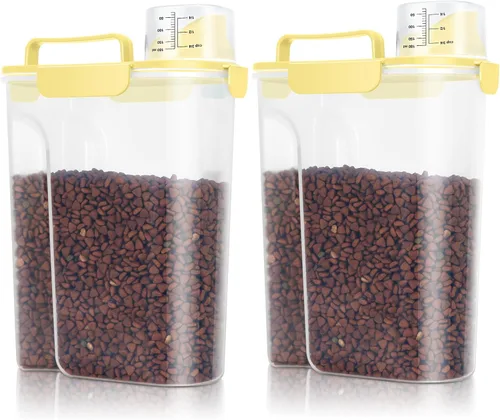 Miniatura 21 de TBMax Contenedor de Almacenamiento de Comida para Gatos y Perros de 5 a 7 libras, Contenedor Secundario de Almacenamiento de Comida para Mascotas