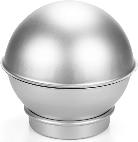 Miniatura 2 de Hedume Juego de 8 moldes esféricos para tartas, 6.5 pulgadas para hacer bolitas deportivas 3D para crear cualquier pastel en forma de bola, incluye