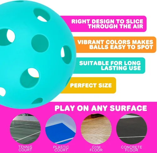 Miniatura 7 de ArtCreativity Bolas de repuesto de plástico para juego de cucharada, juego de 12 bolas ligeras de flujo de aire en 4 colores brillantes, accesorios