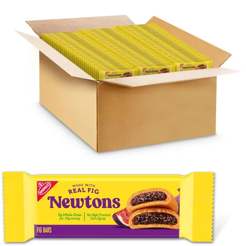 Newtons Soft & Fruit - Galletas masticables de higo, (barras de higo), 120 paquetes de bocadillos (1 galleta por paquete)