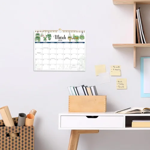Miniatura 6 de Calendario de pared 2026 – Calendario 2026, calendario de 12 meses 2026 de enero a diciembre de 2026, 11 x 8.5 pulgadas, calendario mensual 2026