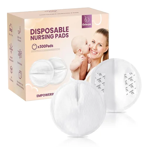 Almohadillas de lactancia desechables ultra absorbentes, almohadillas para el pecho súper suaves y transpirables, hacen que los senos sean ligeros y