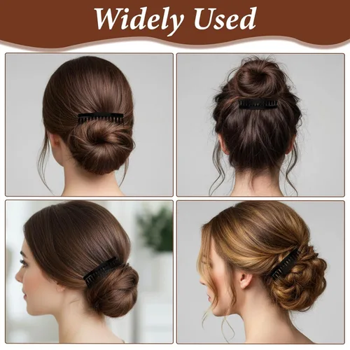 Miniatura 3 de cobee Peine francés para el cabello, 12 unidades, peine lateral francés, peines decorativos para el cabello, pinzas para el cabello para mujeres