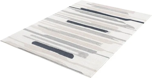 Miniatura 9 de Abani Rugs - Alfombra de área de línea de pintura neutra contemporánea, de 6 x 9 pies, color crema y gris, alfombra superior resistente a las manchas