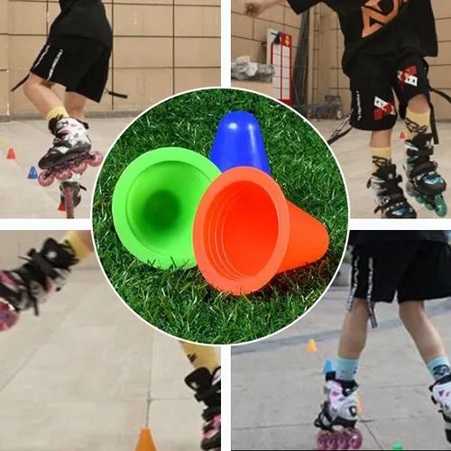 Miniatura 9 de FZBNSRKO 20 conos de entrenamiento de fútbol, conos de slalom de colores mixtos, mini conos de agilidad para niños, patinaje sobre ruedas, práctica