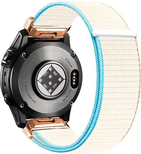 Miniatura 11 de Correa de reloj de nailon Quickfit de 0.787 in para Garmin Fenix 8 1.693 in, Fenix 6s, Fenix 5s, Epix Pro Gen 2 1.654 in, Approach S70 1.654 in