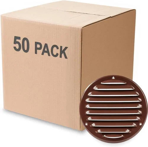 Miniatura 25 de Cubierta para salida de ventilación – Ventilación redonda de Soffit – Rejilla de ventilación – Cubierta de rejilla – Malla mosquitera integrada